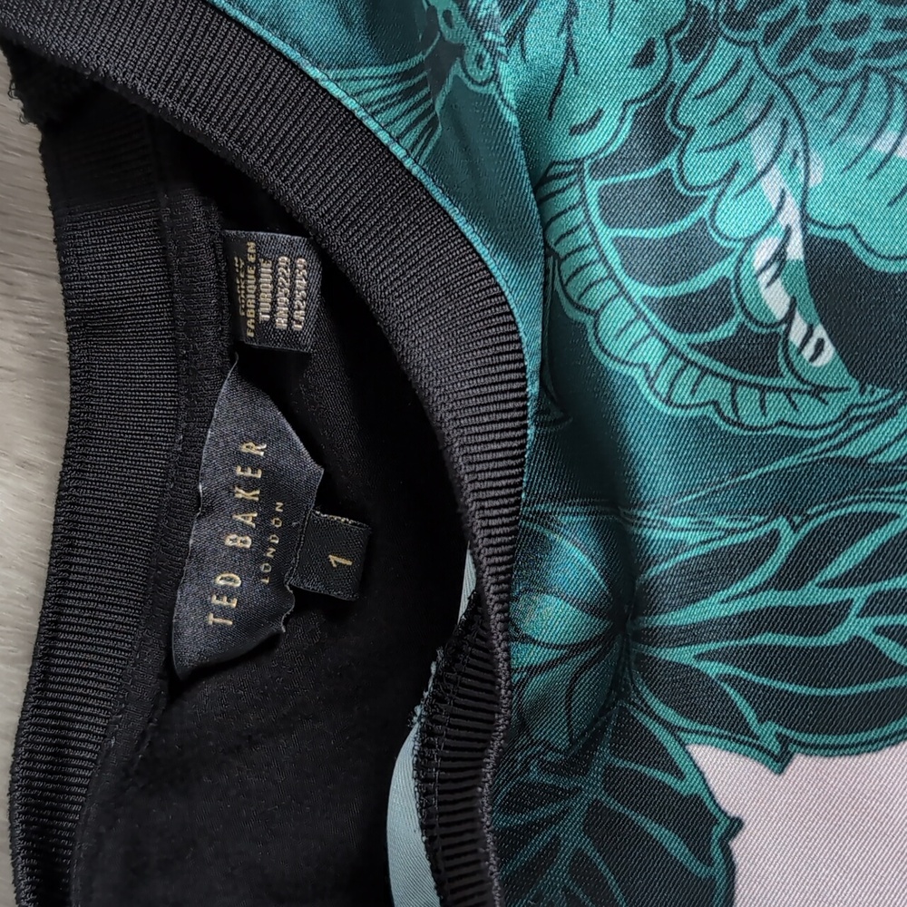 Ted Baker Floral Black and Green T-Shirt - Picture 4 of 4